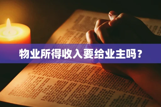 物业所得收入要给业主吗？