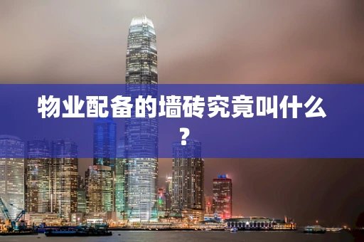 物业配备的墙砖究竟叫什么？