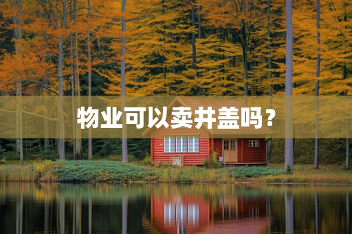物业可以卖井盖吗？