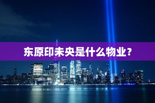 东原印未央是什么物业？