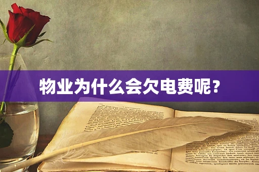 物业为什么会欠电费呢？