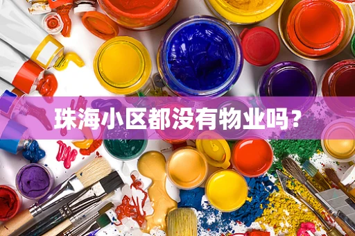 珠海小区都没有物业吗？