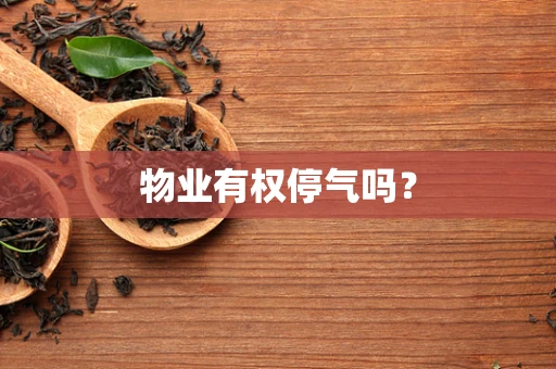 物业有权停气吗？