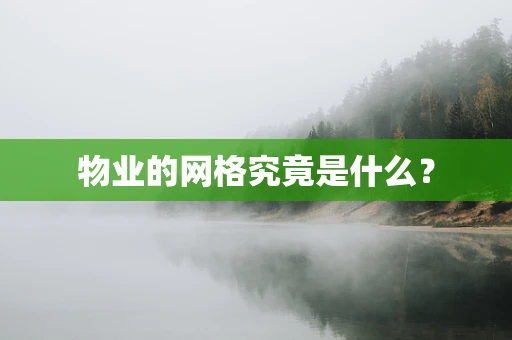 物业的网格究竟是什么？