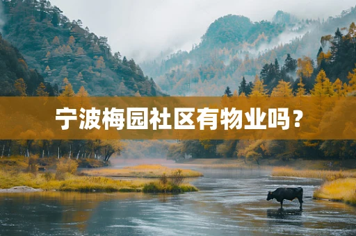 宁波梅园社区有物业吗？