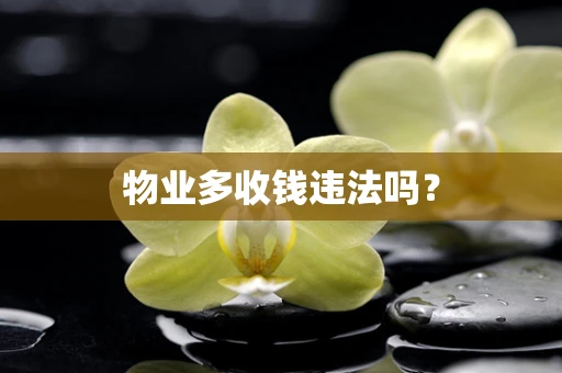 物业多收钱违法吗？