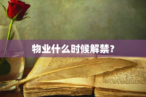 物业什么时候解禁？