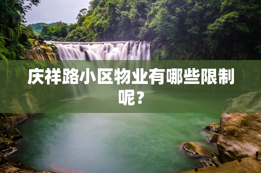 庆祥路小区物业有哪些限制呢？