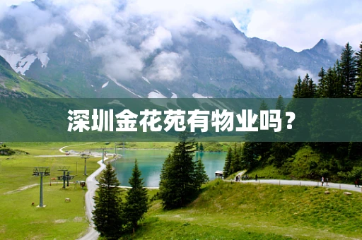 深圳金花苑有物业吗？