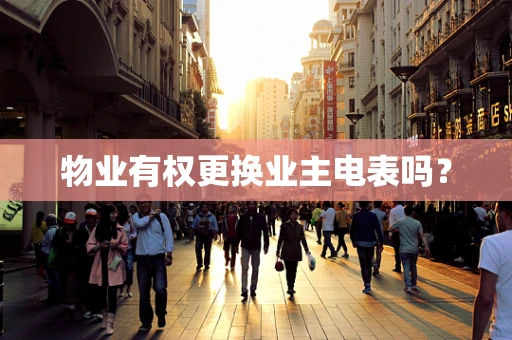 物业有权更换业主电表吗？