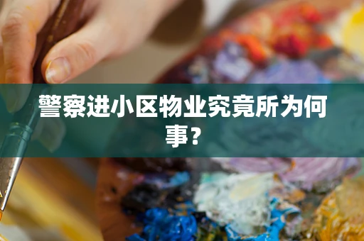 警察进小区物业究竟所为何事？
