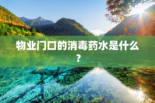 物业门口的消毒药水是什么？