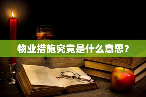 物业措施究竟是什么意思？