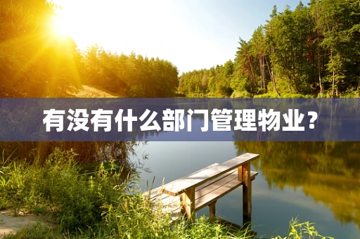 有没有什么部门管理物业？
