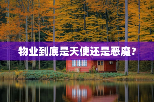 物业到底是天使还是恶魔？