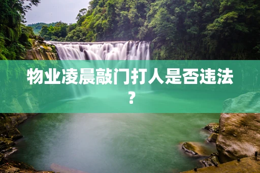 物业凌晨敲门打人是否违法？
