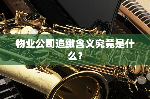 物业公司追缴含义究竟是什么？