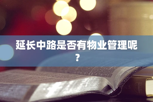 延长中路是否有物业管理呢？