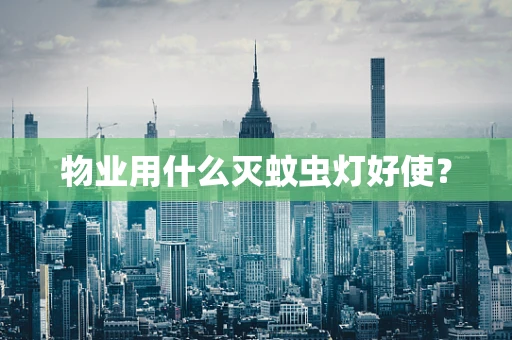 物业用什么灭蚊虫灯好使？