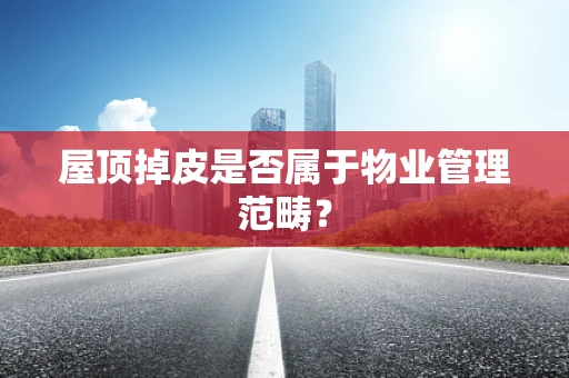 屋顶掉皮是否属于物业管理范畴？