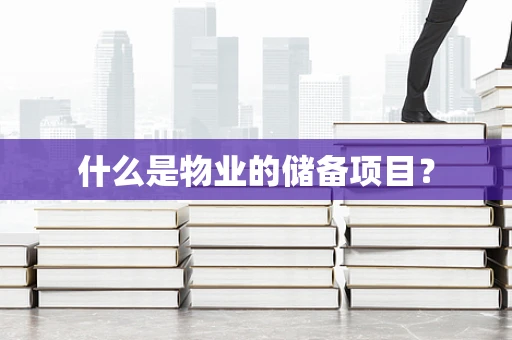 什么是物业的储备项目？