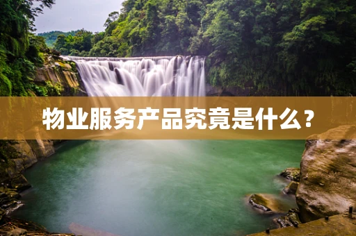 物业服务产品究竟是什么？