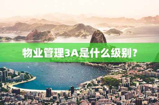 物业管理3A是什么级别？