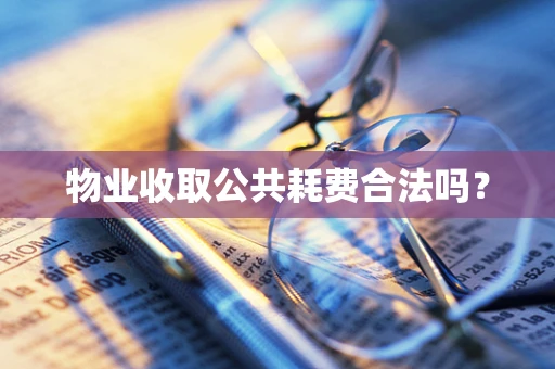 物业收取公共耗费合法吗？