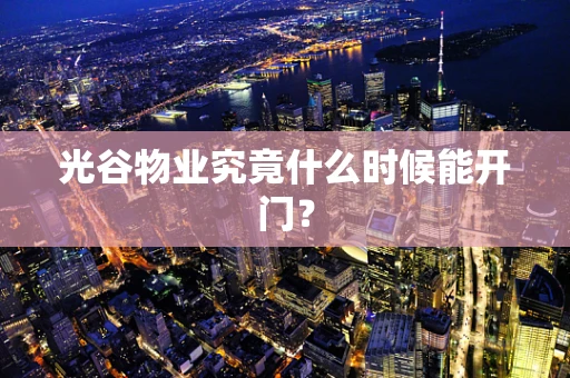 光谷物业究竟什么时候能开门？