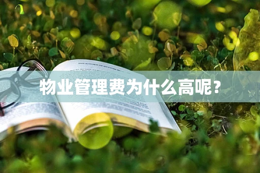 物业管理费为什么高呢？