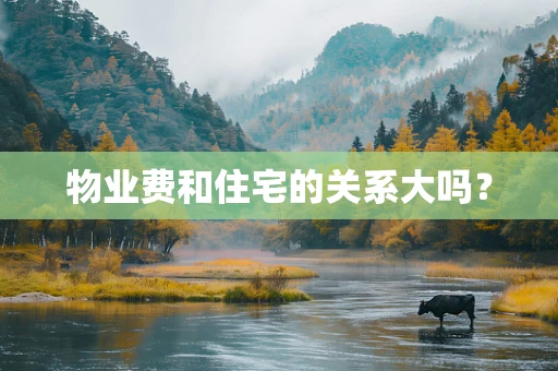 物业费和住宅的关系大吗？