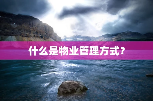什么是物业管理方式？
