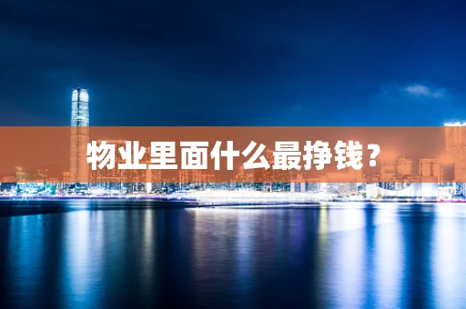 物业里面什么最挣钱？
