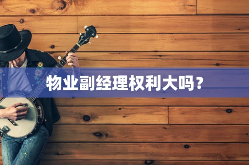 物业副经理权利大吗？