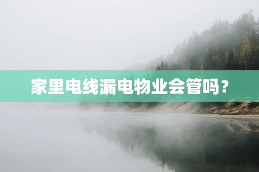 家里电线漏电物业会管吗？