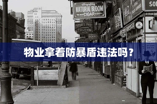 物业拿着防暴盾违法吗？