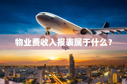 物业费收入报表属于什么？