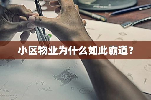 小区物业为什么如此霸道？