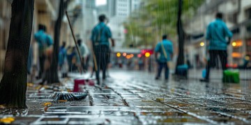 物业保洁为何要在下雨时大扫除？