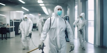 物业正在消毒，这正常吗？
