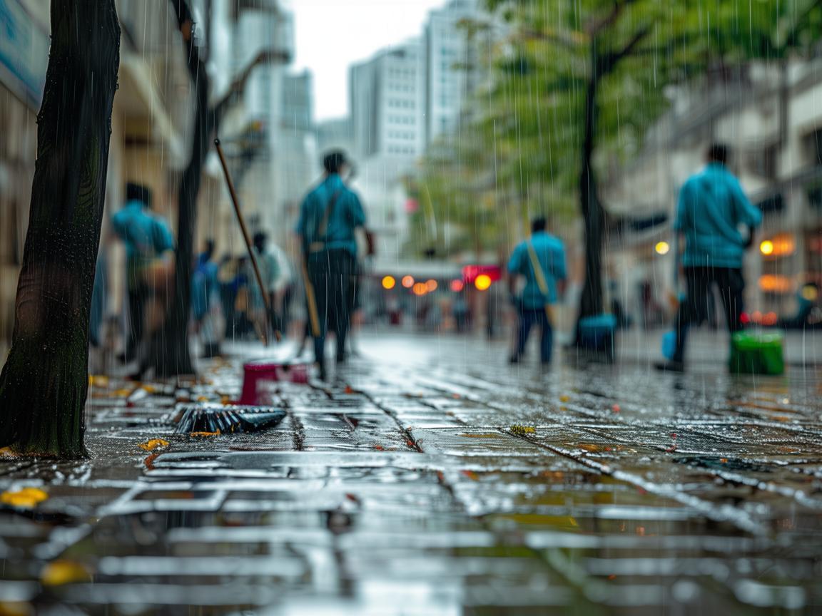 物业保洁为何要在下雨时大扫除？